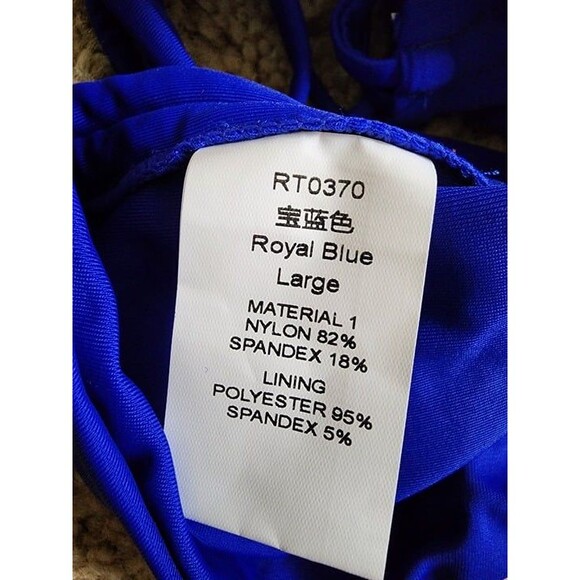 Women's Blue Two-Piece Swimsuit Size: Large - Picture 5 of 5